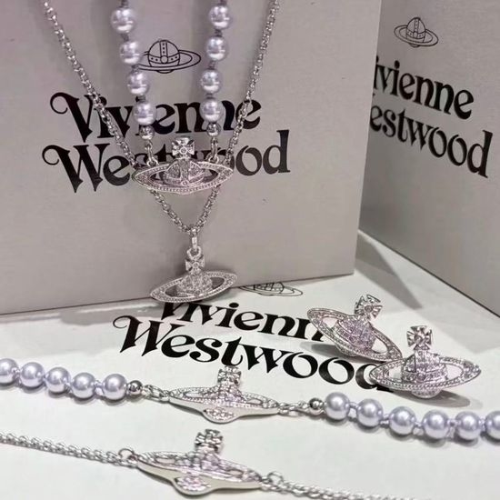 Vivienne Westhood Purple Pearl Necklace Classic Design