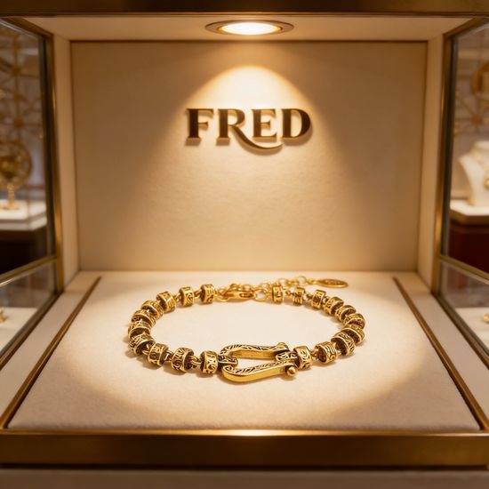Fred Horseshoe Buckle Micro Paved Bracelet