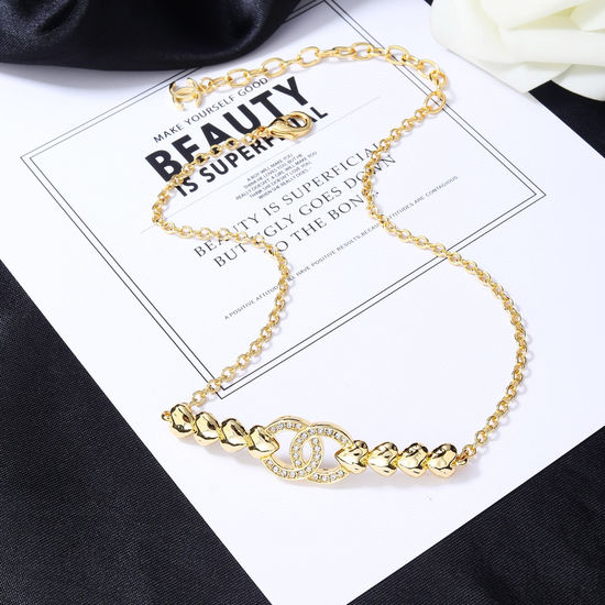 Chanel Delicate Minimalist Brass Necklace