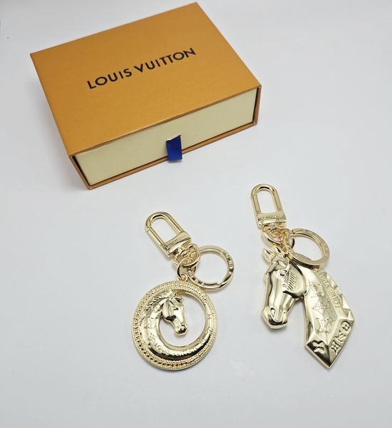 Louis Vuitton LV Horse Shape Metal Key Chain Decor