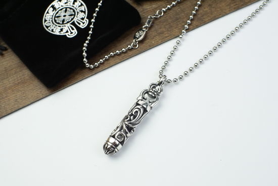 Chrome Hearts Vintage Rattan Flower Pendant Necklace