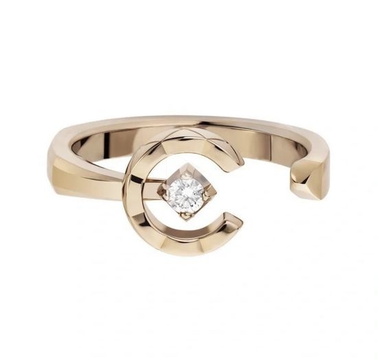 Chanel Classic Double C Pattern Rings
