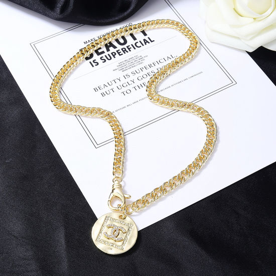 Chanel Brass Crafted Pendant Necklace
