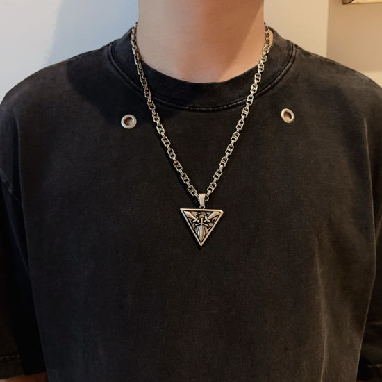 Chrome Hearts Vintage Cross Pendant Retro Necklace