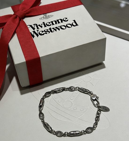 Vivienne Westhood Retro Oxidized Silver Bracelet