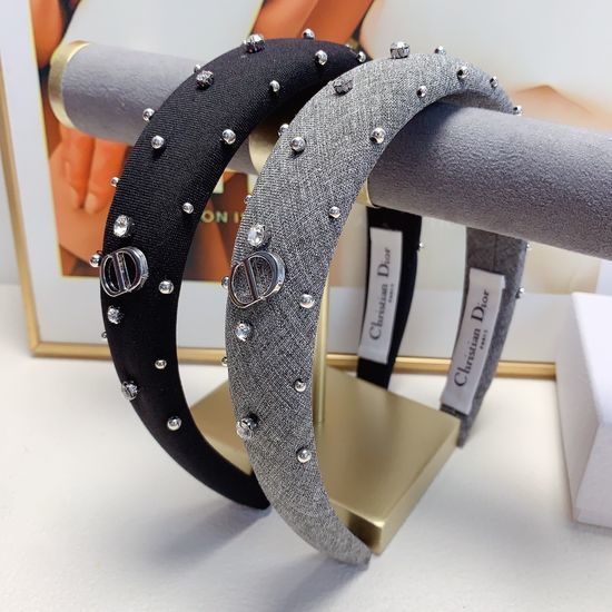 Christian Dior CD Sparkling Full Rhinestone Hair Hoop