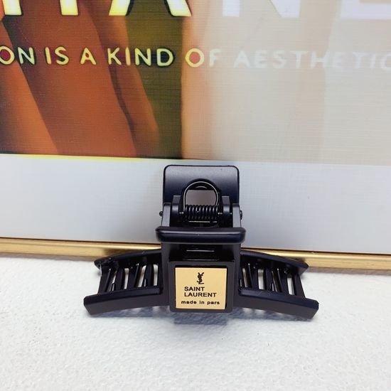 Yves Saint Laurent YSL Titanium Steel Simple Hair Claw