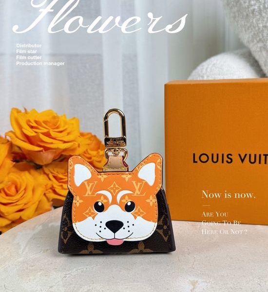 Louis Vuitton LV Akita Shaped Earphone Pouch Pendant