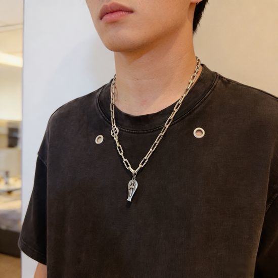 Chrome Hearts Vintage Whistle Pendant Necklace