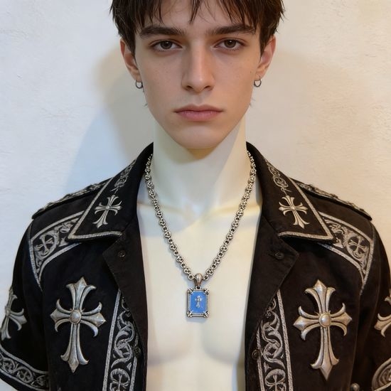 Chrome Hearts Retro Flower Ball Pendant Necklace
