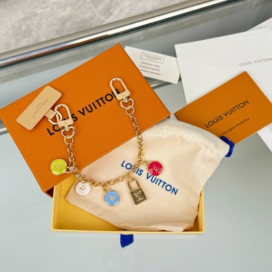 Louis Vuitton LV Disk Pattern Bag Chain Charm Accessory