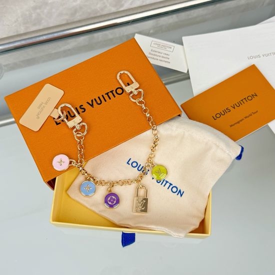 Louis Vuitton LV Disk Pattern Bag Chain Charm Accessory