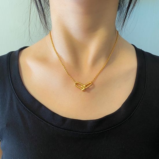 Tiffany & Co. Bamboo Joint Bracelet Necklace Set
