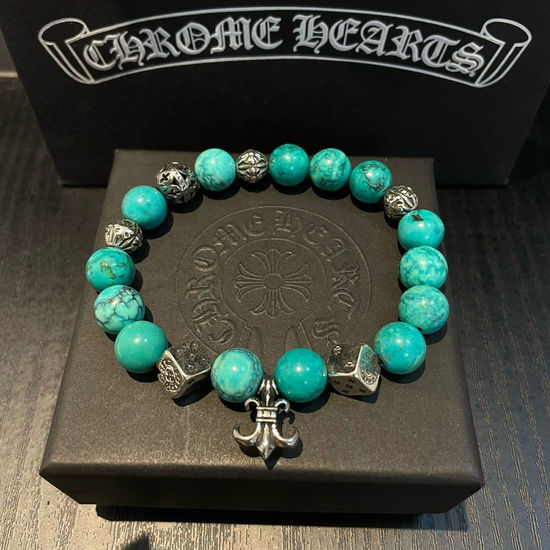 Chrome Hearts Vintage Turquoise Beaded Retro Classic Bracelet