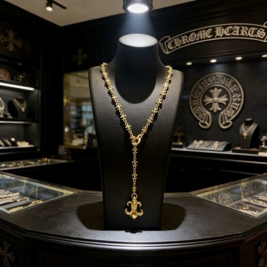 Chrome Hearts Retro Cross Pattern Pendant Necklace