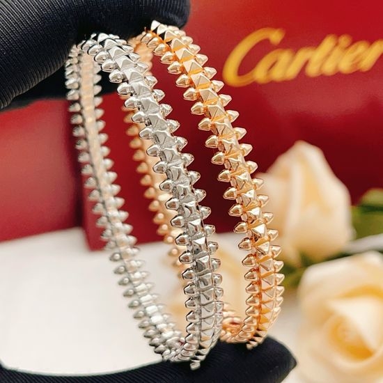 Cartier Riveted Bangle Two Colors Available