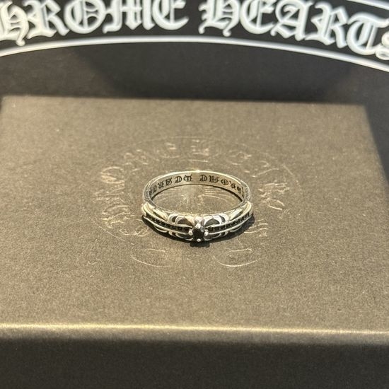 Chrome Hearts Vintage Engraved Pattern Retro Ring
