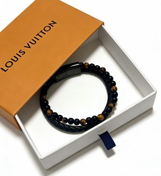 Louis Vuitton LV Vintage Cowhide Braided Bracelet