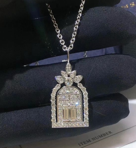 Harry Winston Adjustable Diamond Tag Necklace