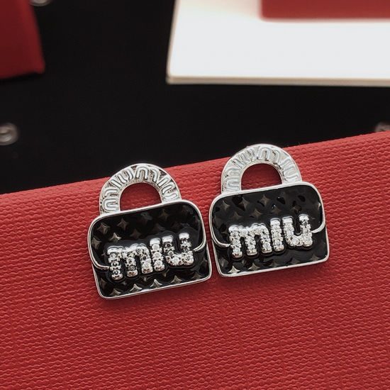 Miu Miu Bag Shaped Design Stud Earrings