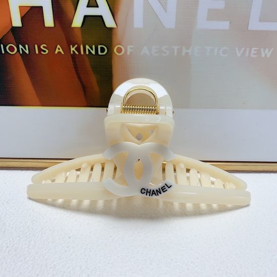Chanel Logo Acetate Hair Claw Clip