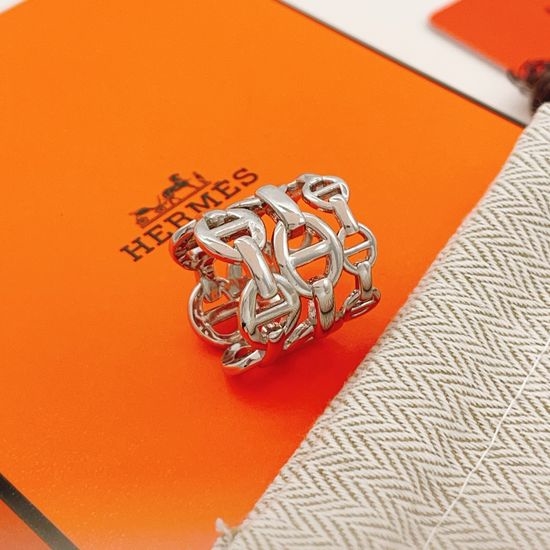 Hermes Triple Layer Pig Nose Shape Ring