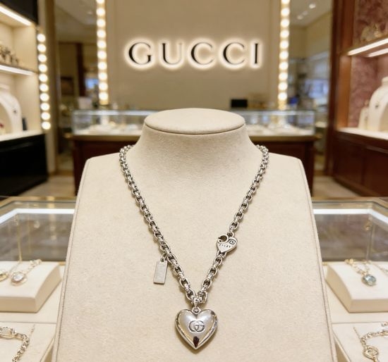 Gucci Vintage Silver Classic Chain Necklace