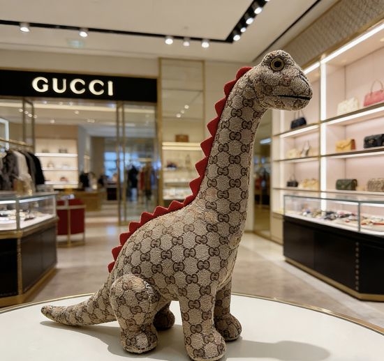 Gucci Movable Joint Dinosaur Plush Doll Home Decor