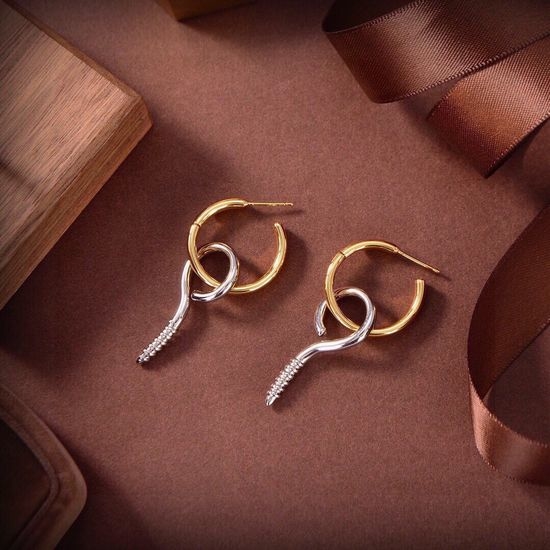 Balenciaga Unique Screw Design Trendy Earrings