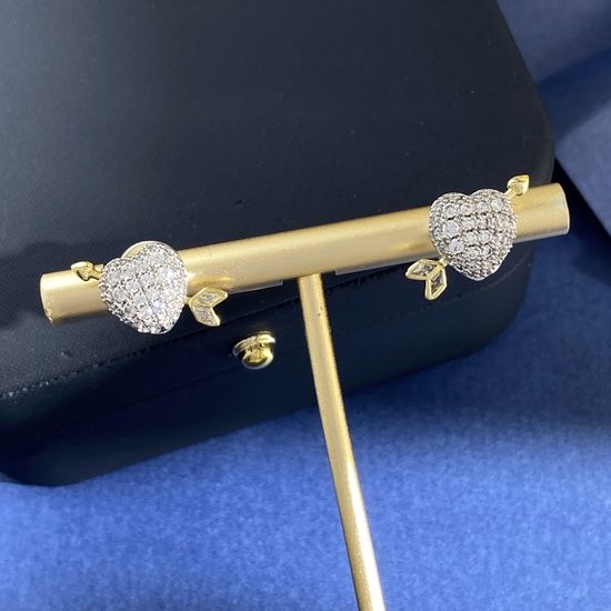 Swarovski Sparkle Heart Arrow Stud Earrings