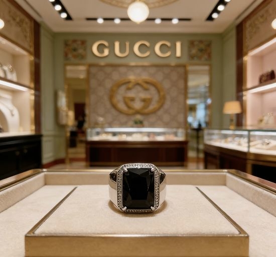 Gucci Natural Gemstone Handmade Ring