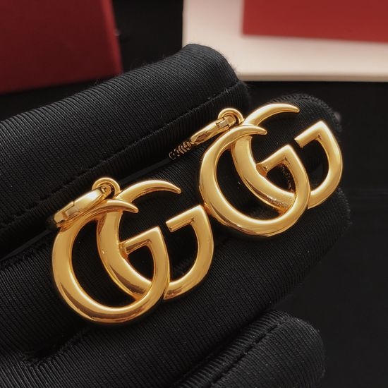 Gucci Polished Gold Ear Hooks