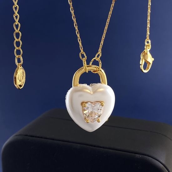 Swarovski Double Sided Heart Pendant Necklace