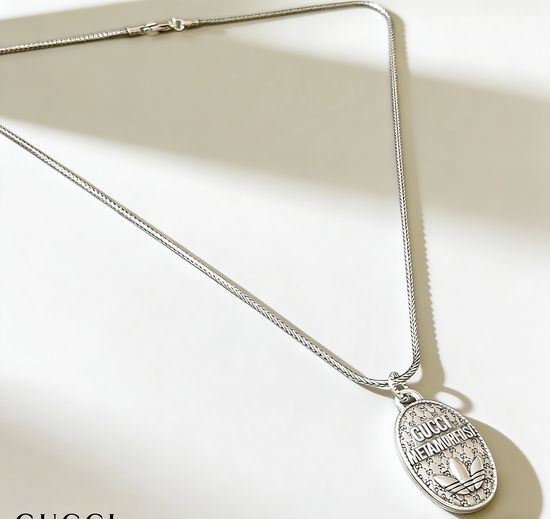 Gucci Double G Vintage Oxidized Resistant Necklace