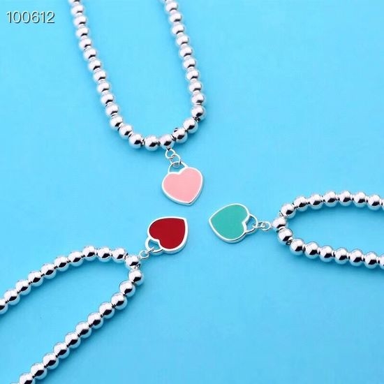 Tiffany & Co. Blue Enamel Heart Bracelet