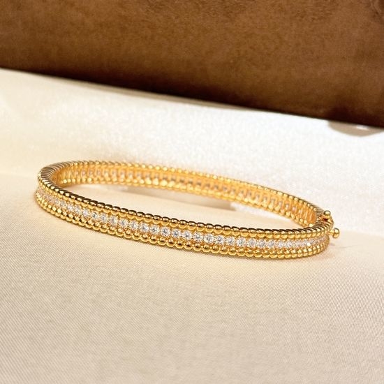 Van Cleef & Arpels VCA Full Diamond Narrow Band Bracelet