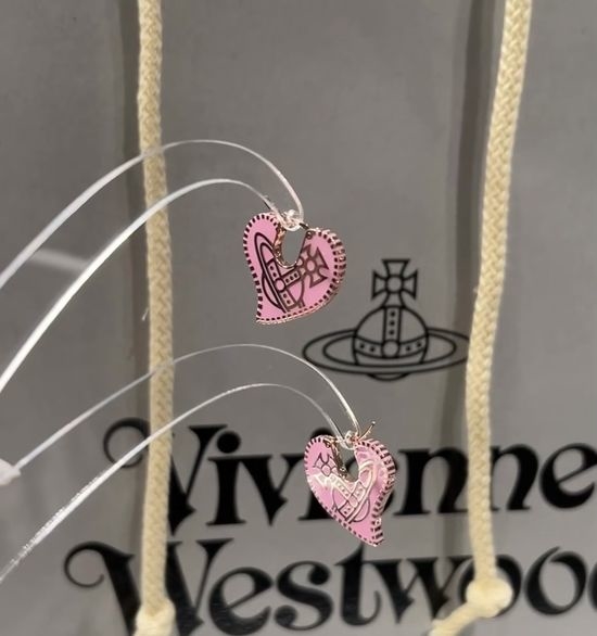 Vivienne Westhood Rose Gold Rhinestone Pendant Necklace