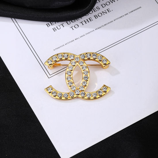 Chanel Classic Logo Decorative Brooch