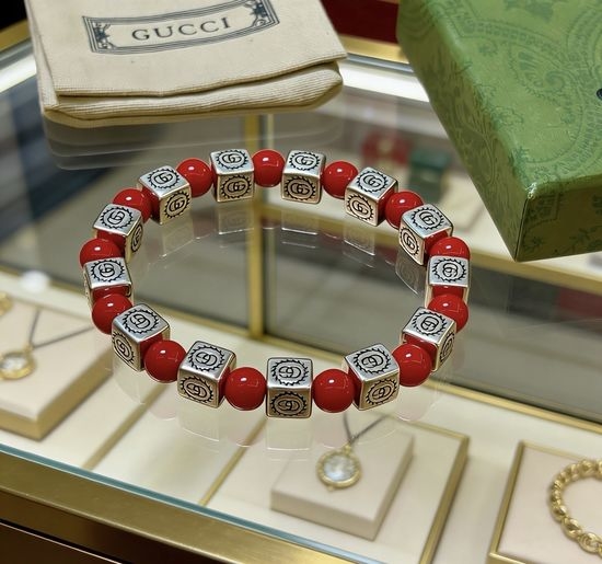 Gucci Beaded Bracelet Vintage Distressed Craft Hot Sale
