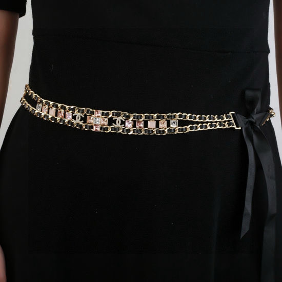 Chanel Sheepskin Braided Waist Chain