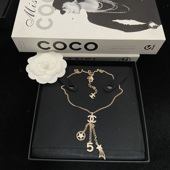 Chanel New Comet Double C Pendant Necklace