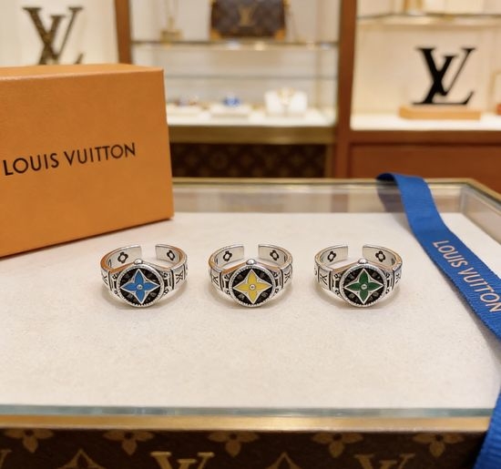 Louis Vuitton LV Vintage Silver Adjustable Ring