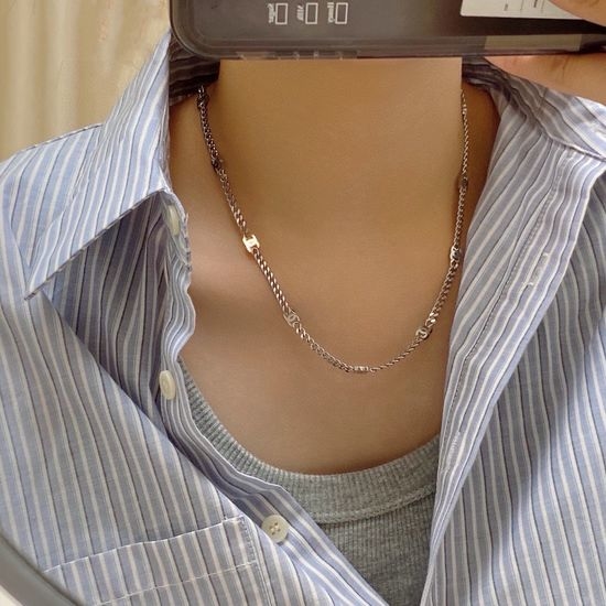 Chanel Double C Pendant Fashion Necklace
