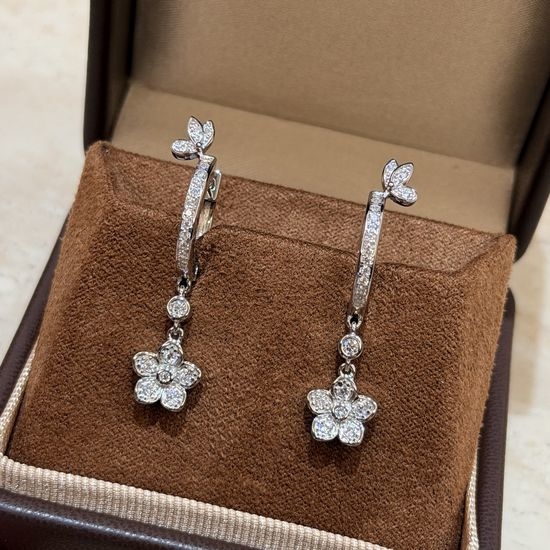 Polo Ralph Lauren Flower Shaped S925 Silver Earrings