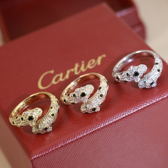 Cartier Diamond Encrusted Leopard Ring