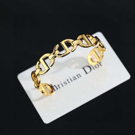 Christian Dior CD Open Bangle Elegant Versatile Jewelry For Daily Wear