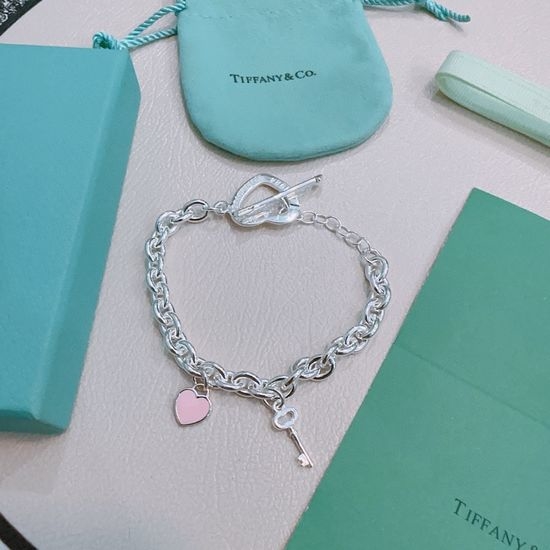 Tiffany & Co. Retro Distressed Silver Bracelet