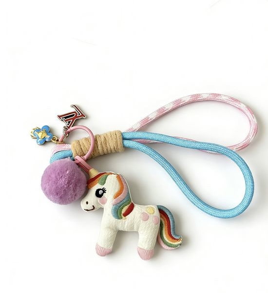 Louis Vuitton LV Handwoven Keychain Bag Charm Pendant
