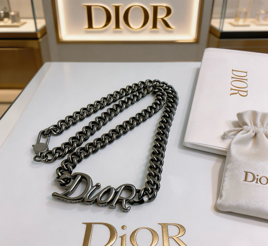 Christian Dior CD Vintage Adjustable Punk Style Necklace