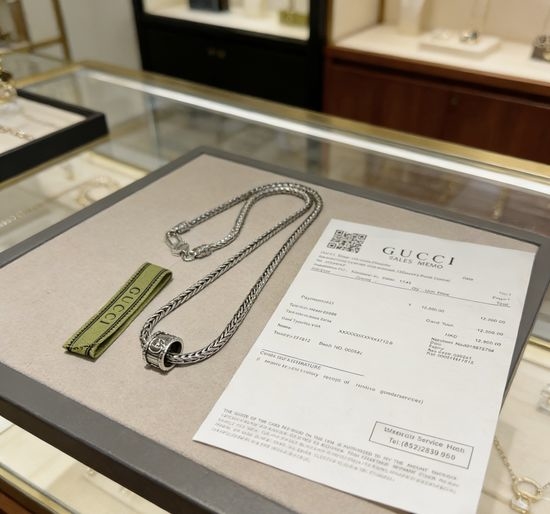 Gucci Vintage Distressed Classic Chain Necklace